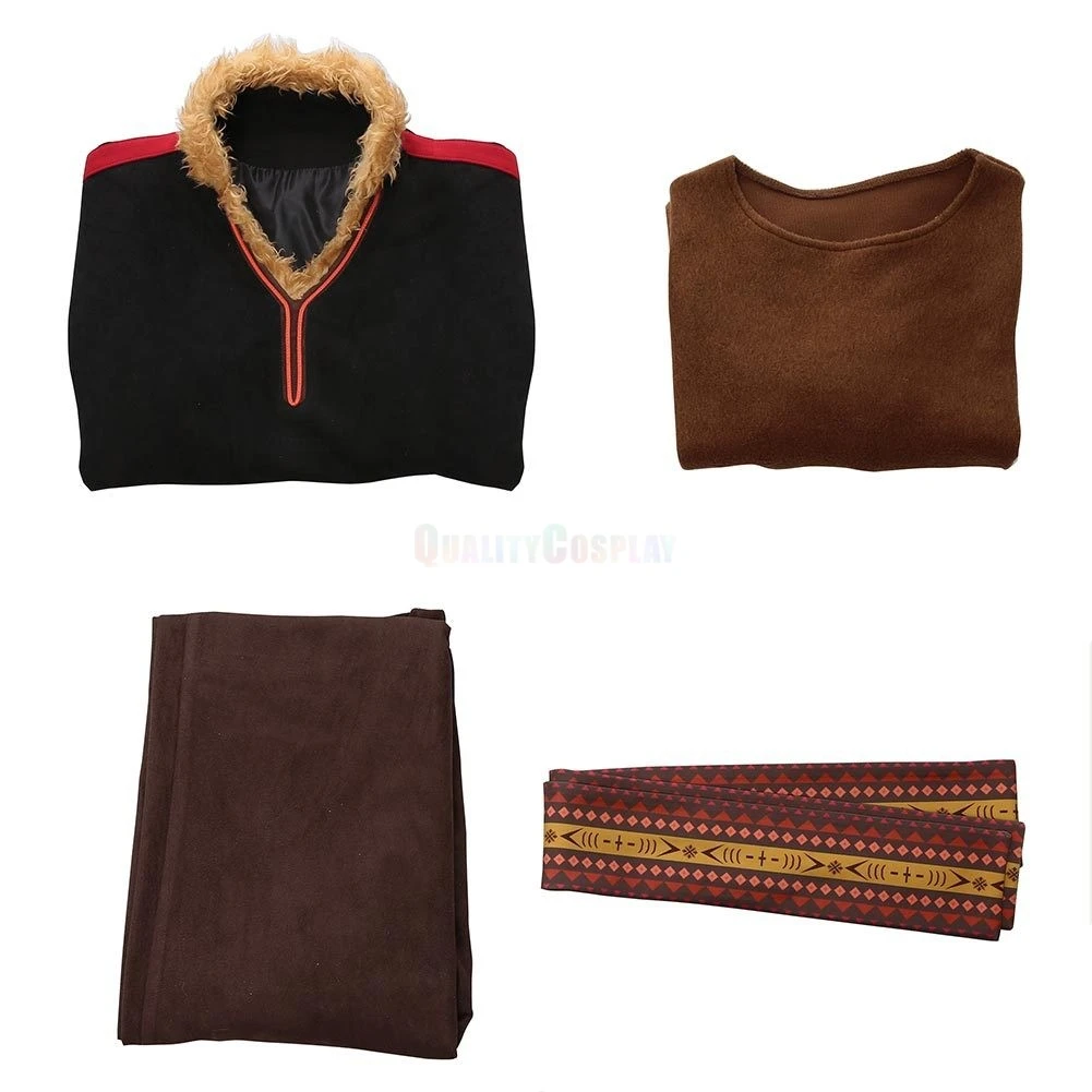 Disney Movie Frozen Kristoff Cosplay Costume - Image 5