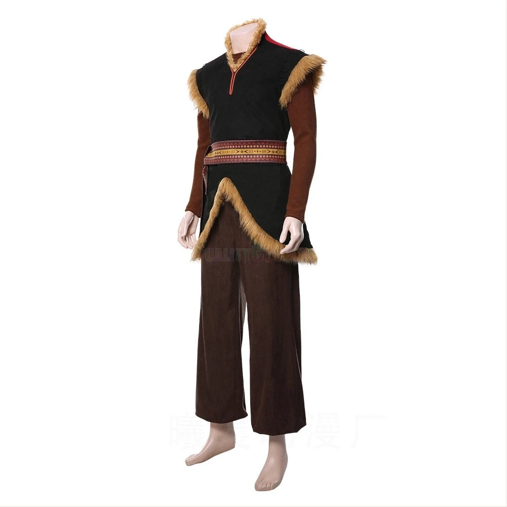 Disney Movie Frozen Kristoff Cosplay Costume - Image 3