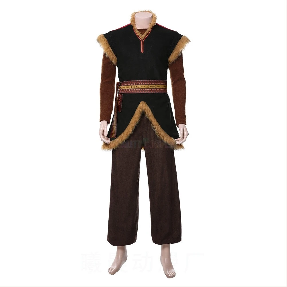 Disney Movie Frozen Kristoff Cosplay Costume - Image 4