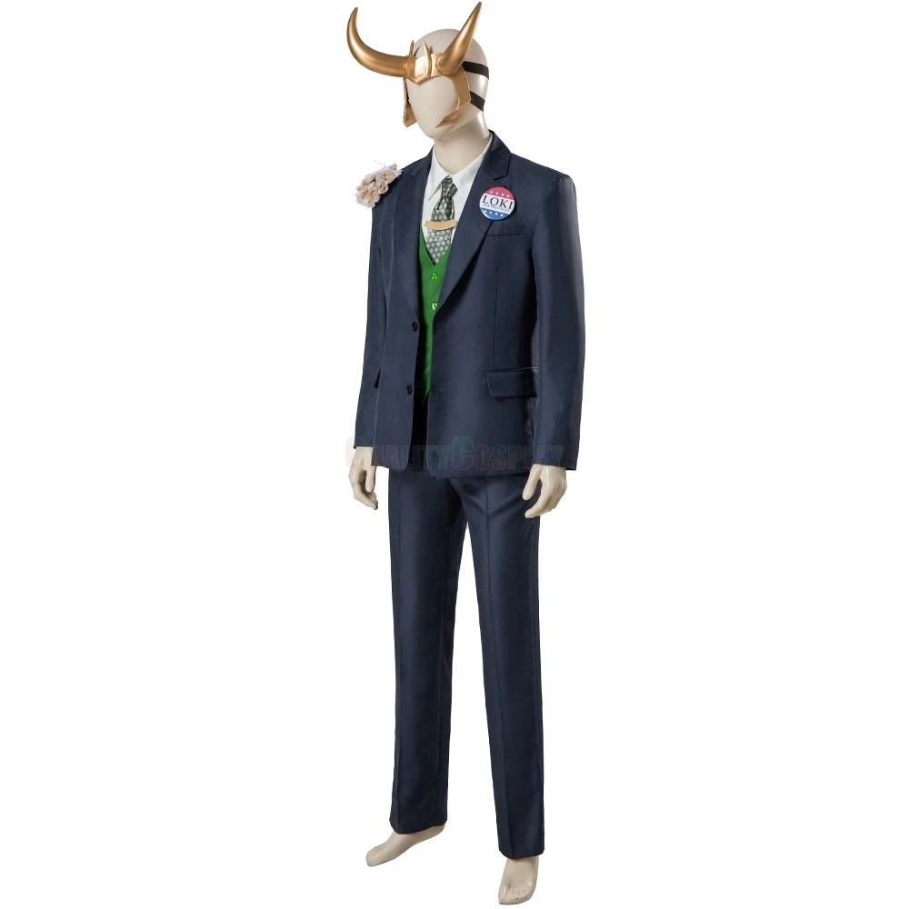 2021 Loki Business Suit Cosplay Costume - Image 3