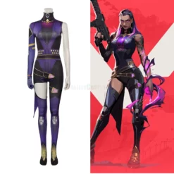 Valorant Reyna Printed Jumpsuit Cosplay Costume