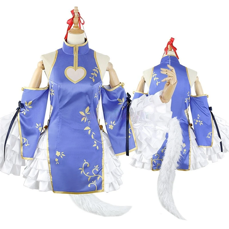 Vtuber Inuyama Tamaki Cheongsam Cosplay Costume - Image 3