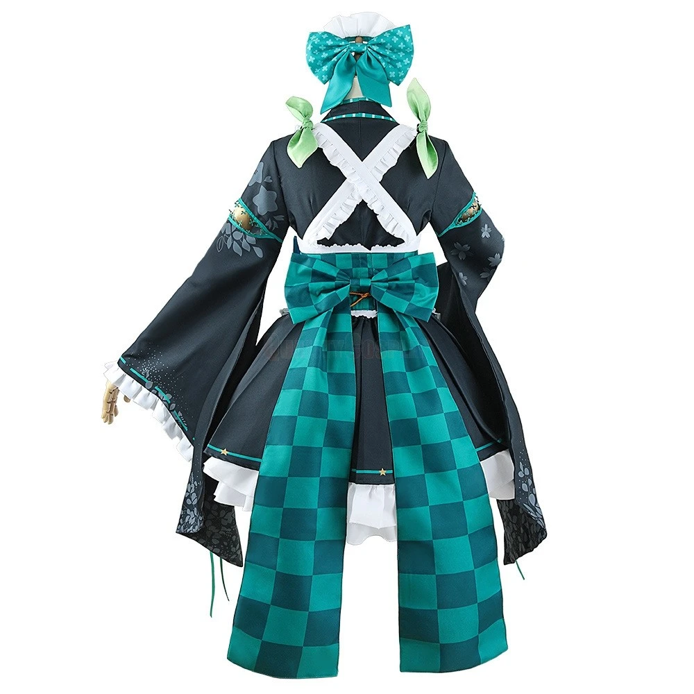 Virtual Youtuber NIJISANJI Pomu Rainpuff Maid Cosplay Costume - Image 5