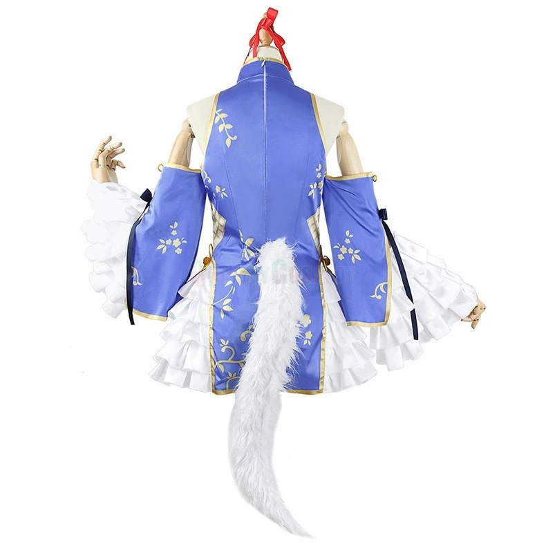 Vtuber Inuyama Tamaki Cheongsam Cosplay Costume - Image 7
