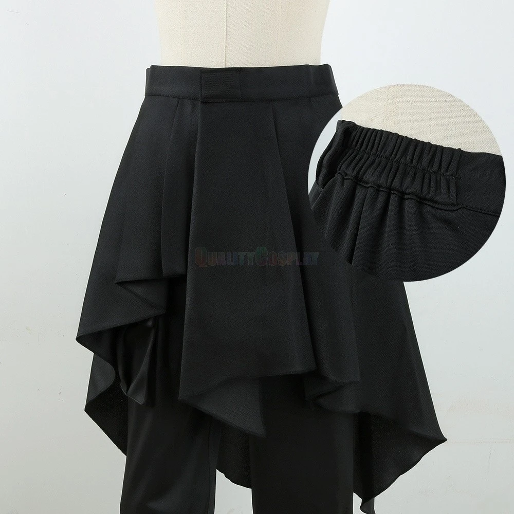 Hololive Vtuber Kuzuha Black Hoodie Cosplay Costume - Image 5