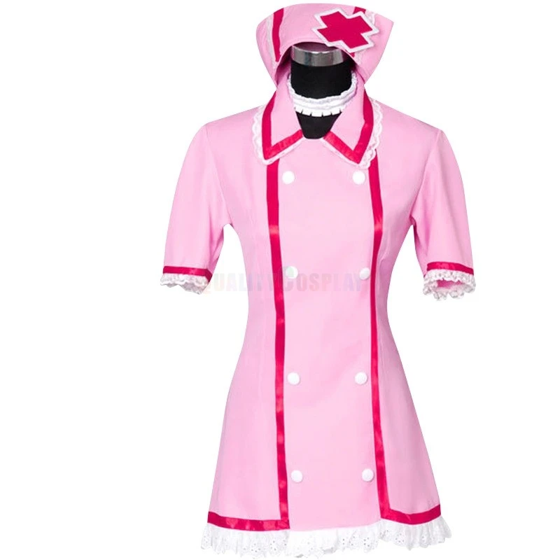 Vocaloid Hatsune Miku Pink Nurse Uniform Cosplay Costume - Image 3