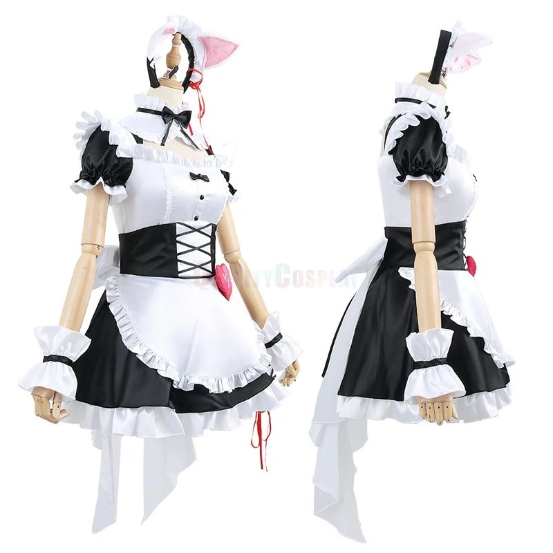 Virtual YouTuber Shiina Yuika Maid Cosplay Costume - Image 2