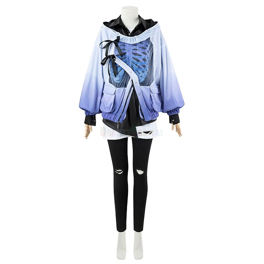 Hololive Vtuber YouTuber Minase Rio Cosplay Costume - Image 4
