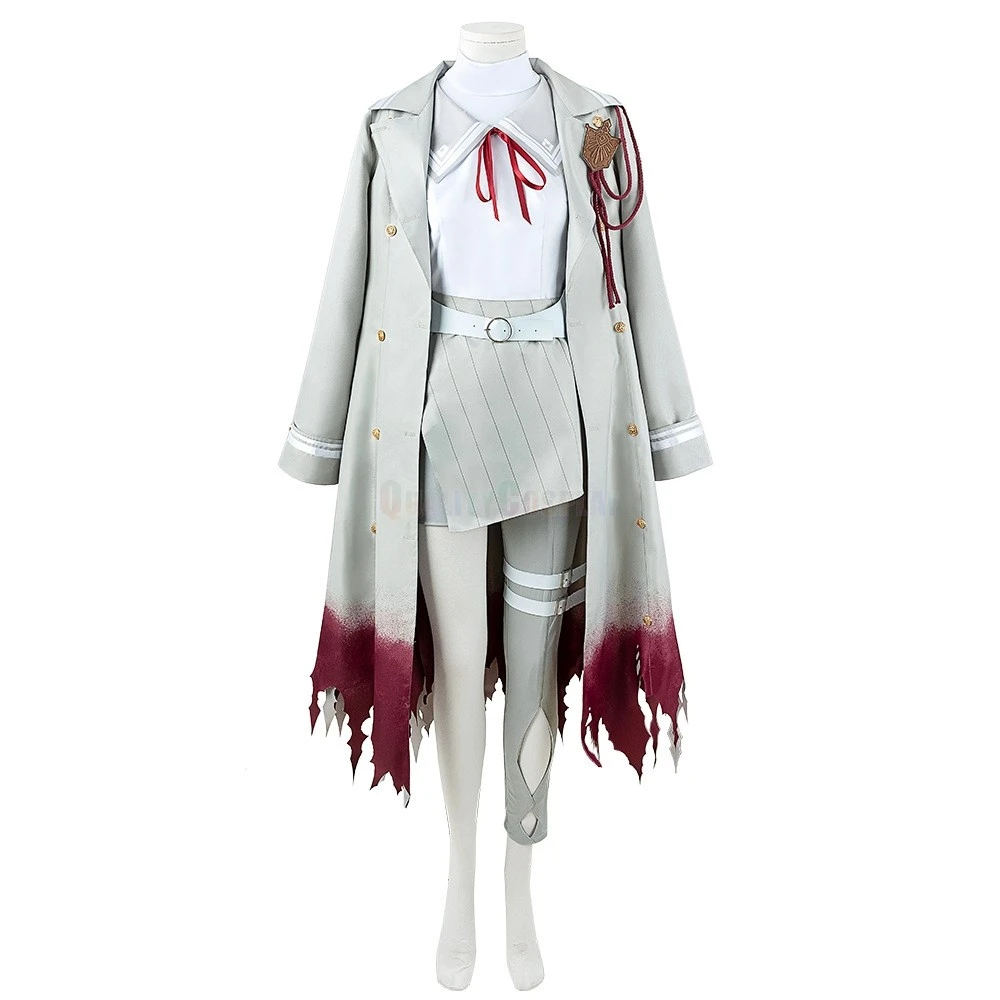 Virtual YouTuber Vtuber Genzuki Tojiro White Cosplay Costume - Image 3