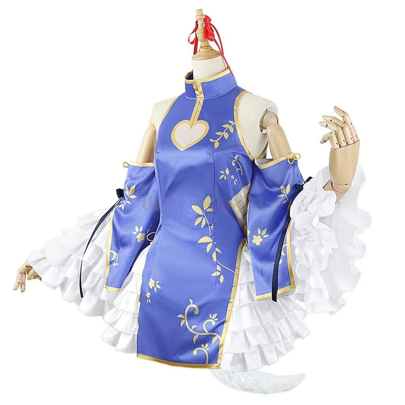 Vtuber Inuyama Tamaki Cheongsam Cosplay Costume - Image 5