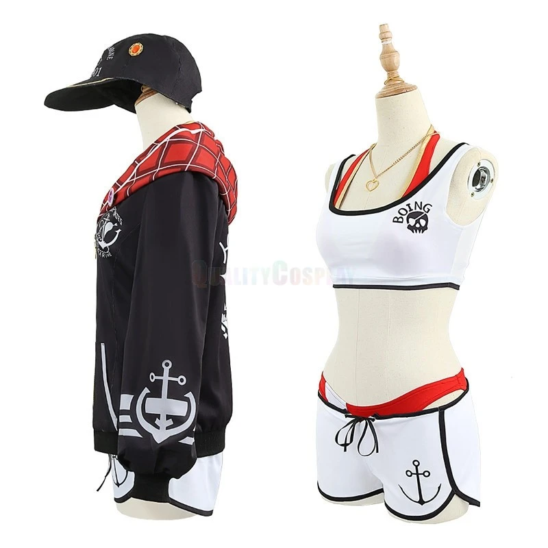 Hololive YouTuber Vtuber Houshou Marine Swimsuit Cosplay Costume - Image 4