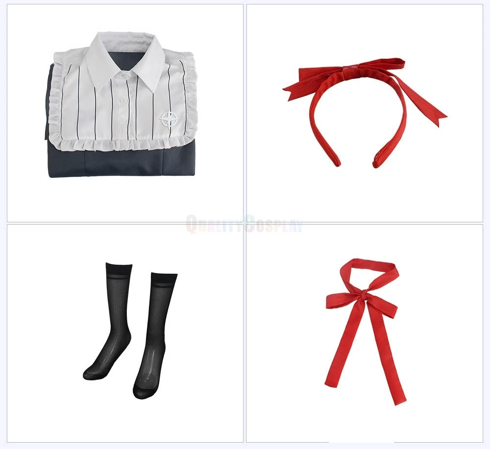 Danganronpa Another Episode: Ultra Despair Girls Monaca Towa Cosplay Costume - Image 6