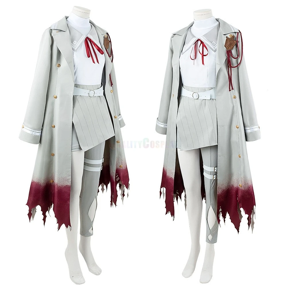 Virtual YouTuber Vtuber Genzuki Tojiro White Cosplay Costume - Image 2