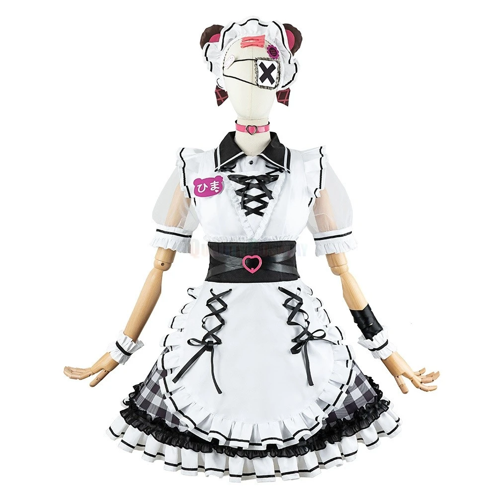 Virtual YouTuber Vtuber Honma Himawari Lolita Maid Cosplay Costume - Image 2