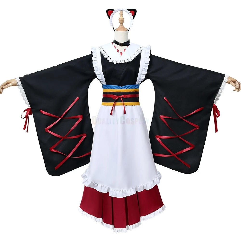 Hololive Vtuber Inui Toko Maid Cosplay Costume - Image 4