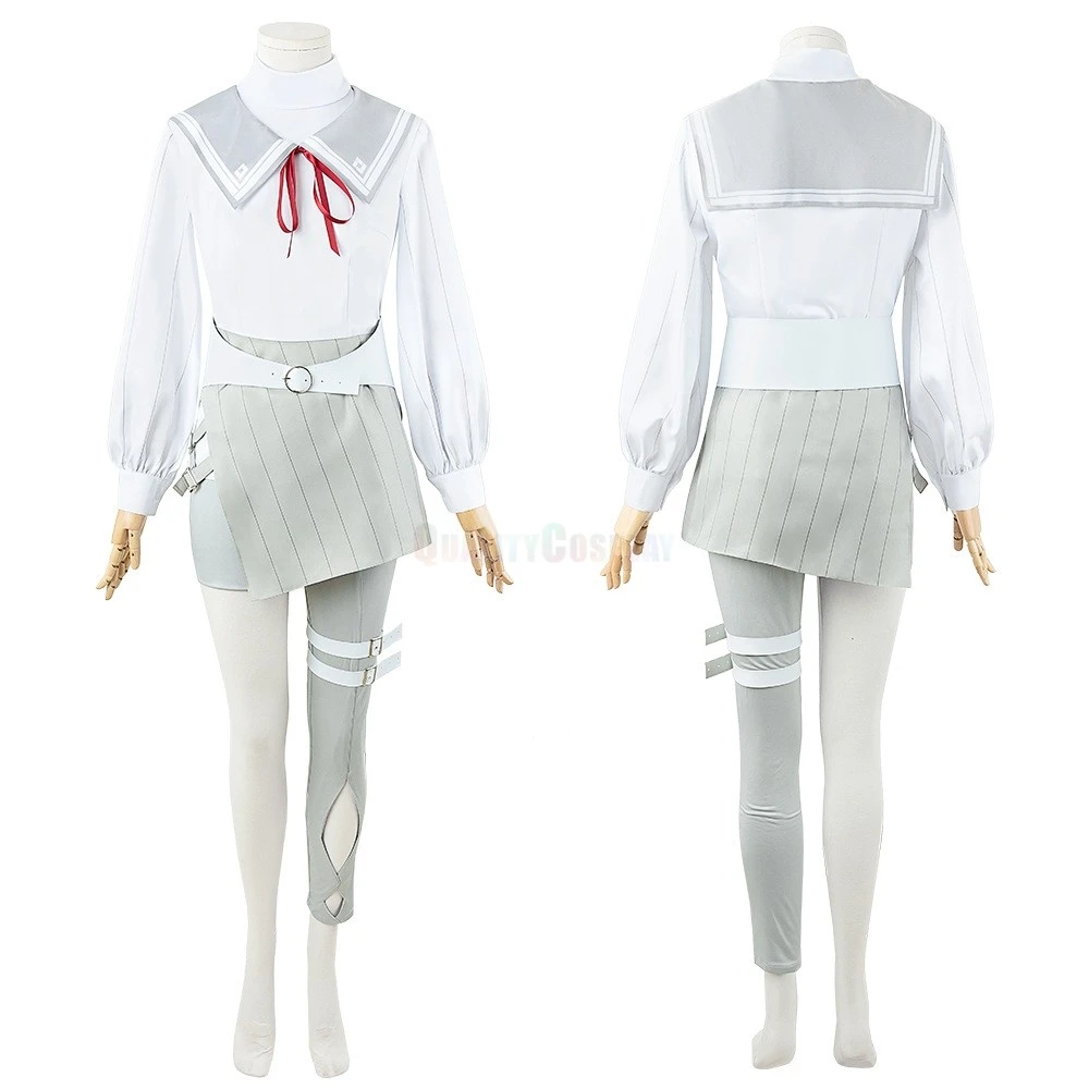 Virtual YouTuber Vtuber Genzuki Tojiro White Cosplay Costume - Image 5