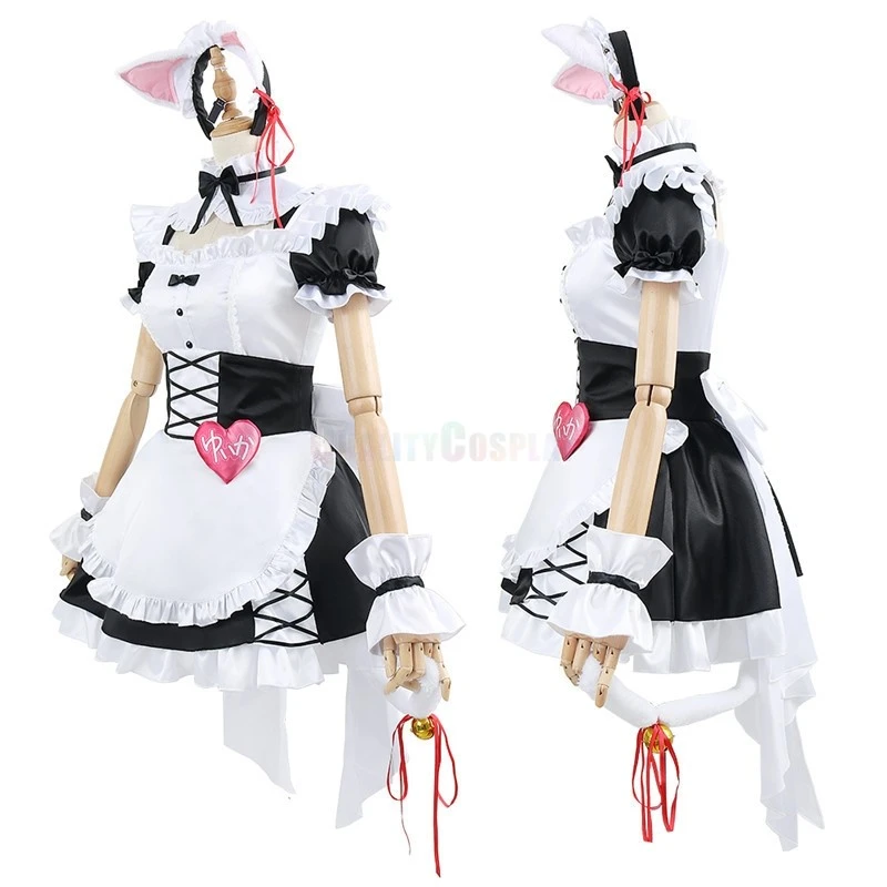 Virtual YouTuber Shiina Yuika Maid Cosplay Costume - Image 3