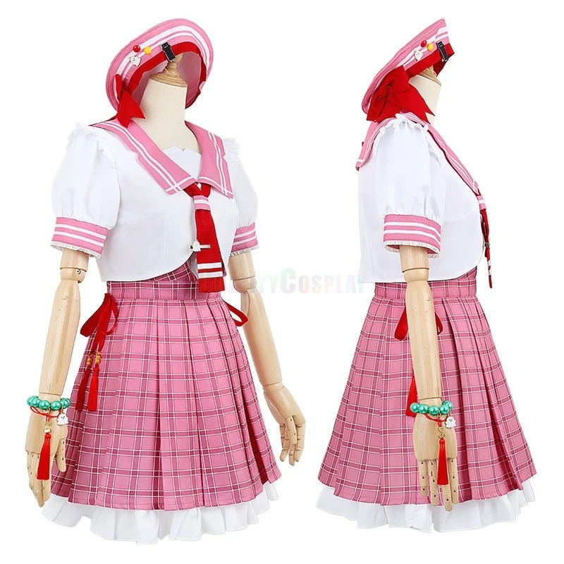 Vtuber Shiina Yuika Sailor Uniform Cosplay Costume - Image 4