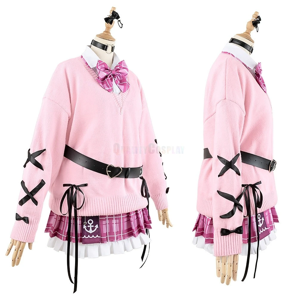 Hololive Vtuber Minato Aqua Daily Sweater Cosplay Costume - Image 2