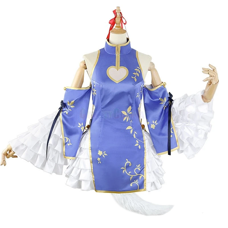 Vtuber Inuyama Tamaki Cheongsam Cosplay Costume - Image 6
