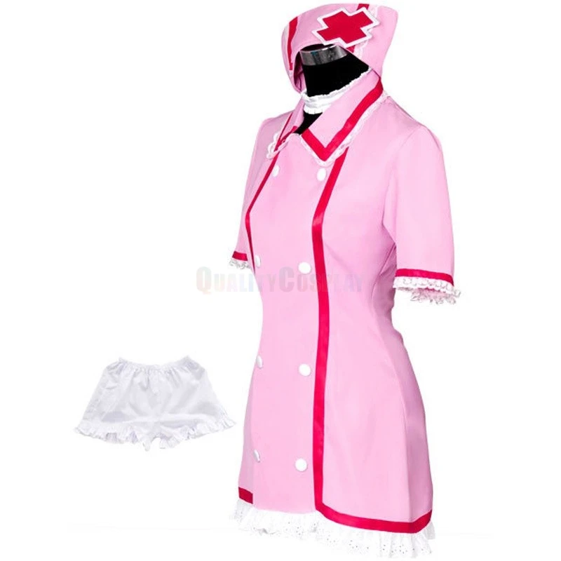 Vocaloid Hatsune Miku Pink Nurse Uniform Cosplay Costume - Image 2