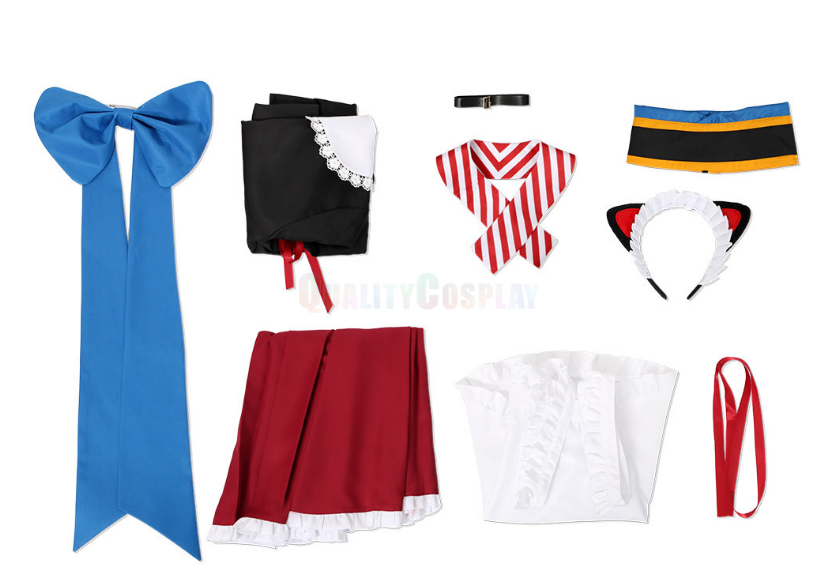 Hololive Vtuber Inui Toko Maid Cosplay Costume - Image 8
