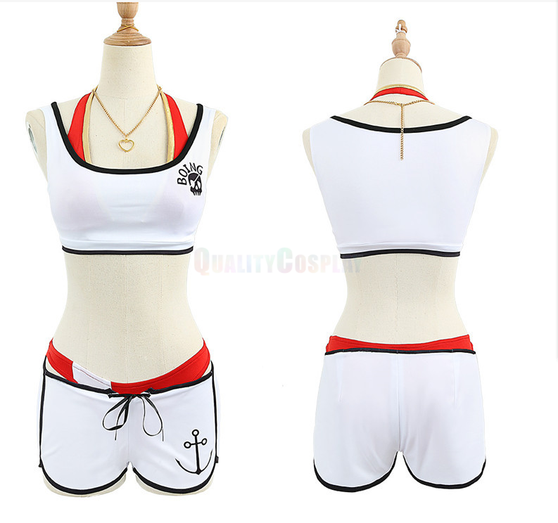 Hololive YouTuber Vtuber Houshou Marine Swimsuit Cosplay Costume - Image 5