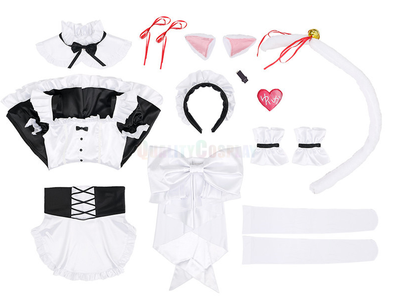 Virtual YouTuber Shiina Yuika Maid Cosplay Costume - Image 7