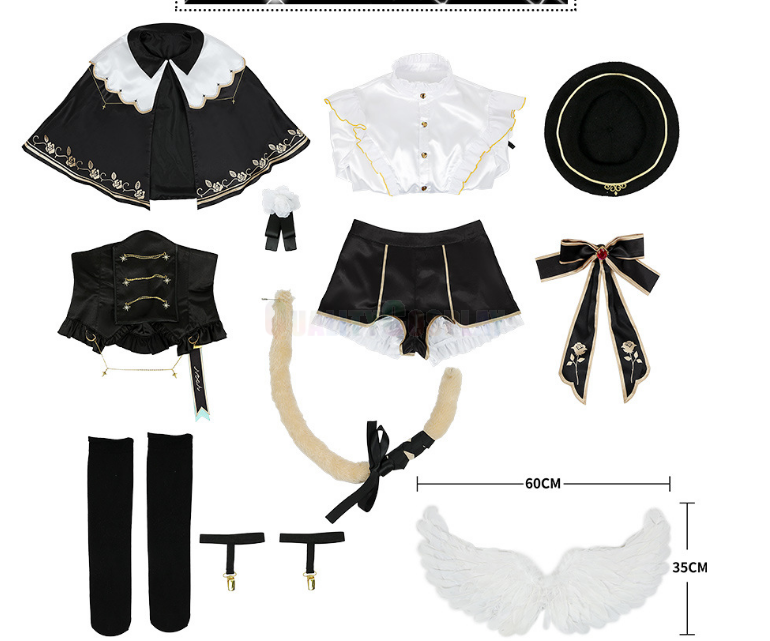 Youtube Vtuber Kurumi Noah Black Cosplay Costume - Image 7