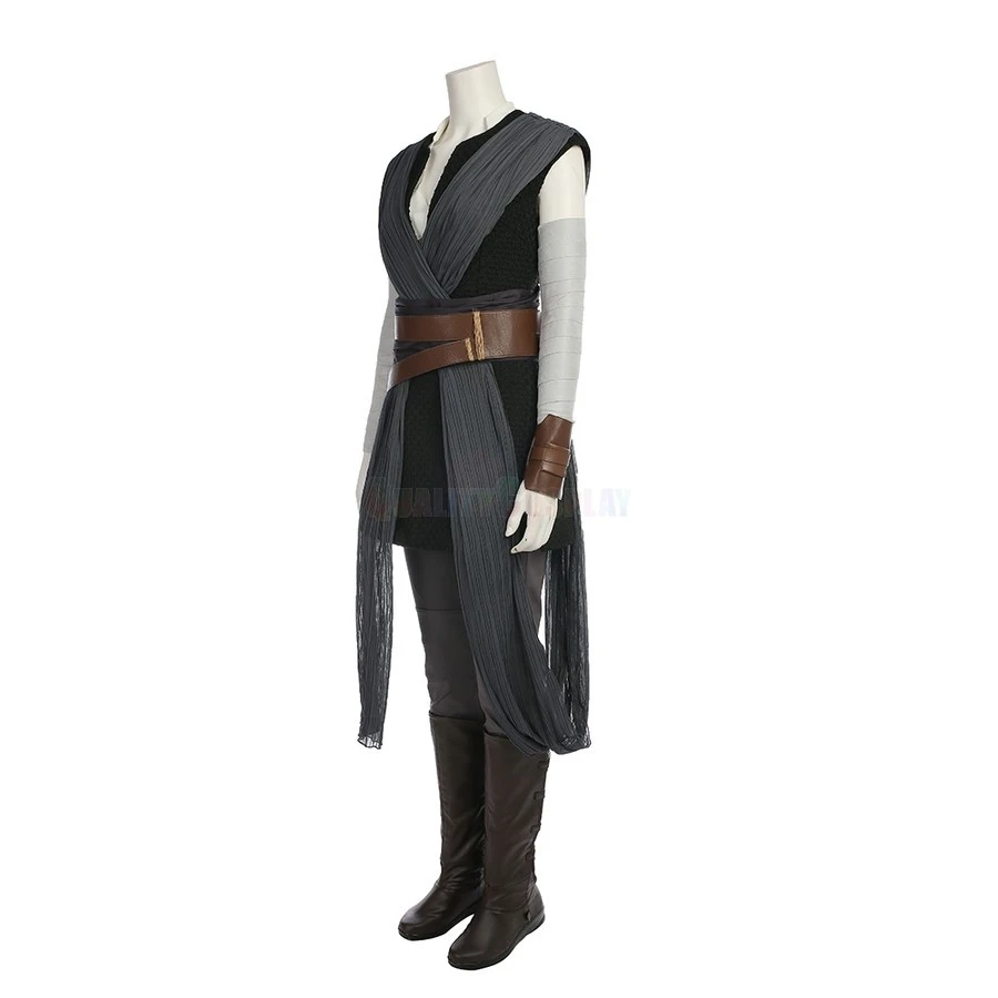 Star Wars The Last Jedi Rey Cosplay Costume Deluxe Outfit Version B - Image 3